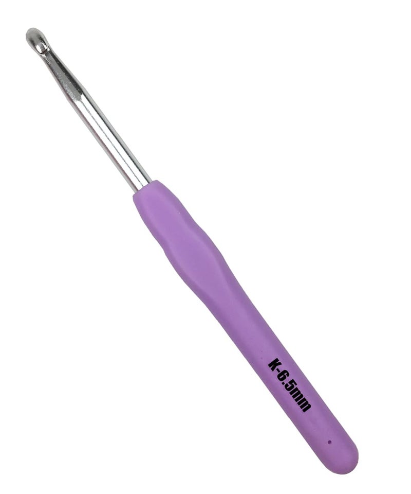Mdoker Extra Long Crochet Hooks,Ergonomic Grip Soft Handles for Handmade DIY Crocheting,Crochet Hook Needles for Arthritic Hands,Size K/10.5(6.5MM) - Image 1